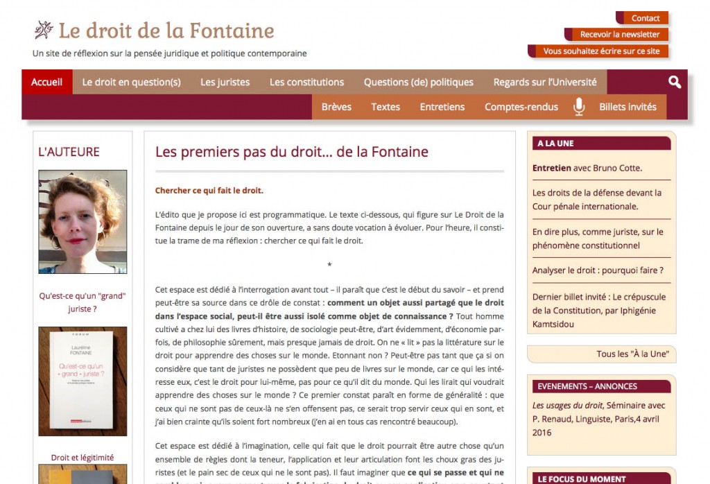 Site : ledroitdelafontaine.fr